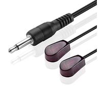 TNP Cavo di prolunga ripetitore IR (10 piedi / 3m) - Trasmettitore a doppia testa jack da 3,5 mm Cavo a infrarossi rosso, Cavo compatibile con il kit del sistema di estensione, Emettitore IR xbox one