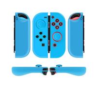 TNP Coperture Grip Gel per Nintendo Switch Joy-Con Joy Con Copri Levette - Custodia Protettiva Controller Switch Anti-scivolo Design Leggero Ergonomico Confortevole Accessori Skin (Blu)