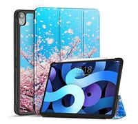 TNP Custodia per iPad Air 4th Gen da 10,9 pollici, release 2020, custodia protettiva sottile, con supporto per matita di seconda generazione, funzione di spegnimento automatico