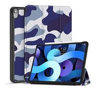 TNP Custodia per iPad Air 4th Gen da 10,9 pollici, release 2020, custodia protettiva sottile, con supporto per matita di seconda generazione, funzione di spegnimento automatico