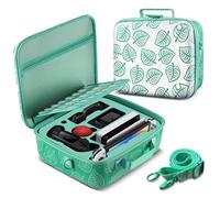 TNP - Custodia per trasporto portatile 2 in 1 per Switch New Horizon Animal Leaf Crossing, custodia rigida in materiale EVA per viaggiatori Deluxe, controller Joy-Con, titolari di carte da gioco