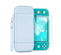 TNP - Custodia da viaggio per Nintendo Switch Lite, colore: blu chiaro - Kawaii Carina custodia da viaggio portatile, custodia protettiva per ragazze con protezione dello schermo, 10 cartucce di gioco