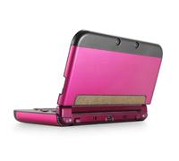 TNP Custodia protettiva compatibile con Nintendo NEW 3DS XL LL 2015, Rosa - Guscio rigido a scatto in plastica e alluminio, protezione totale, design modificato senza cerniera