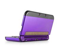 TNP Custodia protettiva compatibile con Nintendo NEW 3DS XL LL 2015, viola - Guscio rigido snap-on in plastica e alluminio, protezione full body, nuovo design modificato senza cerniera