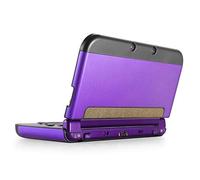 TNP Custodia Protettiva in Plastica Alluminio per Corpo Intero per New Nintendo 3DS XL LL 2015 in Pelle Rigida Protettiva Switch Giochi Accessori Console Videogiochi Protezione Lite Case Cover Viola