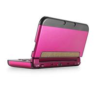 TNP Custodia Protettiva in Plastica Alluminio per Corpo Intero per New Nintendo 3DS XL LL 2015 in Pelle Rigida Protettiva Switch Giochi Accessori Console Videogiochi Protezione Lite Case Cover Rosa