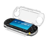 TNP - Custodia rigida trasparente per PSP 1000, custodia protettiva rigida trasparente per Sony PSP 1000, custodia rigida trasparente per console PSP 1000, custodia protettiva a scatto con display