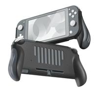 TNP Pro Grip Case per Switch Lite Cover protettiva (nero) Ventilato comfort migliorare impugnature ergonomiche, leggero, sottile, antigraffio e antiurto, accessori Switch Lite