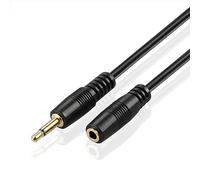 TNP Prolunga Elettrica Mono da 3,5 mm (182 cm) - Prolunga Universale Avvolgibile Jack Audio Estensione Ricevitore Sensore a Infrarossi IR Trigger da 12V Connettore Filo Mono Mini da Maschio a Femmina