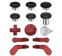 TNP Thumbsticks for Xbox Elite 2 Controller - Accessories Replacement Metal Mod Parts Thumbsticks, Paddles, D-Pads, Tool Compatible with Xbox One Elite Controller Series 2 Core, Red