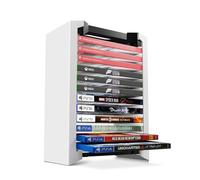 TNP - Torre di archiviazione per videogiochi (custodia per 12 CD e Blu-ray), supporto universale per DVD, scaffale verticale, organizer per PS5, Playstation 4, Nintendo Switch, Xbox Movies