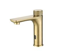 TNPLKIUYT Rubinetto con sensore a infrarossi a batteria da 1/2 pollice multicolore(Brushed Gold)