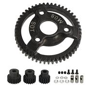 TNPLKIUYT Slash 2WD 1/10 RC Set di Ingranaggi for Auto Nero 50T Grandi pignoni 16T-20T 4 Pezzi