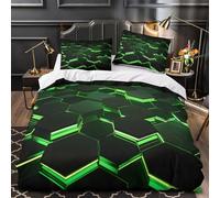 TNSGHAVED Amore a forma di cuore Set Di Copripiumino Set di 3 Pezzi stampa 3D con federe per cuscini con cerniera biglietti in stile scritto a mano copripiumino for ragazze e bambini King（220x240cm）