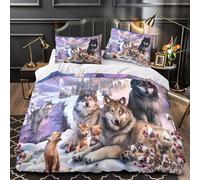 TNSGHAVED Cappello da strega Set Di Copripiumino Biancheria da letto Set di 3 Pezzi stampa 3D con federa per cuscini Design magico per il compleanno copripiumino for ragazzi e bambini King（220x240cm）