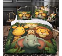 TNSGHAVED Cavallo da giostra Set Di Copripiumino 3 pezzi morbida stampa 3D con federe con cerniera decorazione per camera da letto Fiera ornata copripiumino for ragazze e adulti Super king（260x220cm）