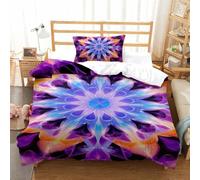 TNSGHAVED Flower Set Copripiumino Stampa 3D Con Cerniera Copripiumino Con Federe Set Copripiumino Per La Casa Per Bambini Ragazzi Ragazze Aldult Single(135x200cm)