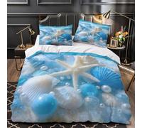 TNSGHAVED Inquinamento da plastica negli oceani Set Di Copripiumino Set di biancheria da letto morbida stampa di 3D incluso federe copripiumino for ragazzi e adulti Double（200x200cm）