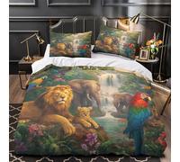 TNSGHAVED Meduse sott'acqua copripiumino Set di 3 Pezzi microfibra morbida motivo 3D con federe per cuscini incluso federe Oceano Blu Set Di Copripiumino for coppie e ragazze Super king（260x220cm）