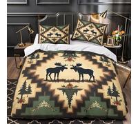 TNSGHAVED MoonlightFlora Set Di Copripiumino Set di biancheria da letto microfibra stampa di 3D con federe con cerniera BotanicalFantasyStyle copripiumino for coppie e ragazzi King（220x240cm）