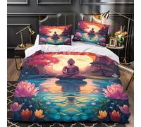 TNSGHAVED Orso bruno in piedi copripiumino Biancheria da letto 3 pezzi stampa 3D con federe per cuscini incluso federe Set Di Copripiumino for adolescenti e adulti Super king（260x220cm）