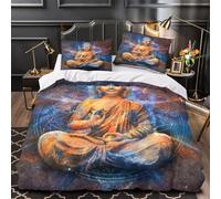 TNSGHAVED Pesca dell'orso bruno Set Di Copripiumino 3 pezzi morbida stampa di 3D con federe per cuscini copripiumino for adolescenti e adulti Super king（260x220cm）