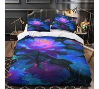 TNSGHAVED Scena nautica copripiumino 3 Pezzi morbida microfibra stampa 3D con federa con cerniera incluso federe faro a strisce blu Set Di Copripiumino for coppie e ragazzi Super king（260x220cm）