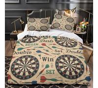 TNSGHAVED Trono del cane oscuro Set Di Copripiumino Set di 3 Pezzi microfibra stampa di 3D con cerniera incluso federe Fantasia gotica copripiumino for coppie e adulti King（220x240cm）