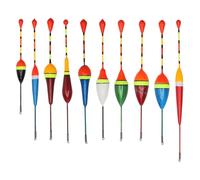 TNSLAND 10 Pezzi Galleggianti da Pesca Galleggiante Pesca Galleggiante da Pesca Pesci Galleggianti Galleggianti da Pesca Trota per Pesca alla Trota E Spigola (0.6g/0.8g/1.2g/2.0g/2.5g/3g/4.5g)