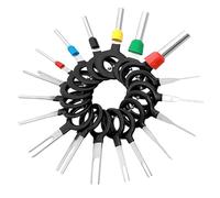 TNSLAND 18 Pezzi Strumenti di Rimozione Terminale, Connettore per Auto Elettrico, Pins Rimozione Cablaggio Terminale con Portachiavi, Estrattore del Connettore del Cavo