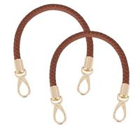 TNSLAND 2 pezzi 40 cm Tracolla per Borsa Donna, Manici per Borse DIY, Accessori Borse DIY, Marrone Cinghia Tracolla per Borsa, Manici per Borsa In Pelle, Tracolla per Borsa Donna con Fibbia Dorata