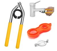 TNSLAND 2 Pezzi Chiave Rompigetto Rubinetto, Métal Chiave Aeratore Rubinetto per 21,5-27mm Ugelli di Miscelazione Set, Plastica Chiave per Rubinetto Aeratore 20/22/24/28mm per Rubinetti