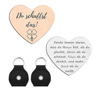 TNSLAND 2 pezzi Du krest Das Glücksbringer Prüfung Gute besserung Geschenke Mutmacher Geschenk rincoraggiamento Geschenke Beste Freundbringer Glücksbringer Silvester Neujahrsbringsbringer kleine