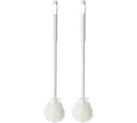 TNSLAND 2 pezzo pulizia tazza spazzola bottiglia, spazzola di vetro a manico lungo tazza spazzola, senza angolo morto scanalature tazza pulizia spazzola per spremiagrumi bottiglie d'acqua