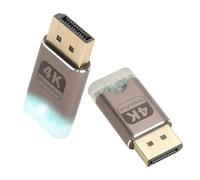 TNSLAND 4K DisplayPort Dummy Plug EDID Emulator, adattatore fantasma senza testa con luce LED, display virtuale, supporta 3840 x 2160 a 60 Hz, per PC remoto desktop, confezione da 2