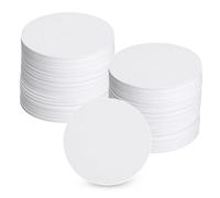 TNSLAND 50 etichette NFC (25 mm), carte NFC con chip NTAG215, riscrivibile, memoria 504 byte, carte NFC programmabili, biglietto da visita per tutti i telefoni e dispositivi abilitati NFC, bianco