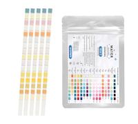 TNSLAND 50 Pezzi Tester D'acqua Potabile 16 in 1, Misurazione Della Durezza Dell'acqua, Test del PH, Piombo, Ferro, Rame, Ecc., Adatte per L'acqua del Rubinetto Domestico, Acquari, Piscine