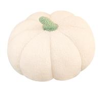 TNSLAND Cuscino Decorativo a Forma di Zucca 3D, 25 cm, per Halloween, Decorazione per Camera da Letto, Divano, Colore Bianco