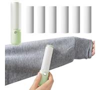TNSLAND Rullo Peli Animali, Spazzola Levapelucchi, Rullo Togli Peli Animali 6 Rotoli + 1 Manico Rullo Mega Value Set,Lint Roller per Vestiti, Capelli, Pelo di Cane, Pelo di Gatto