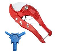 TNSLAND Tagliatubi per Tubi Compositi + Calibratore Svasatore Strumento per Tubi in PVC e Tubi Tagliatubi Multistrato Tagliatubi PVC Diametro Massimo 42 mm + Svasatore Multistrato Blu 16 20 26 mm