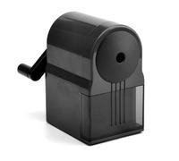 TNSLAND Temperino Manuale Elicoidale da Tavolo, Temperamatite a Manovella,Temperamatite, 9 Marce Regolabili,Temperamatite da Tavolo Adatto per Bambini, Artisti, Studenti e Ufficio (Black)