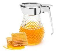 TNSLAND Vasetti di Miele da 8 Once, Dispenser di Miele con Manico, Bottiglia di Olio Versatile per Utensili da Cucina, Sciroppo di Caramello (250 ML)