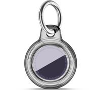 TNSNK Custodia impermeabile per Apple Airtag Holder con Lock, ciondolo Airtag con portachiavi con portachiavi per sluggage/biciclette/pets (nero trasparente)