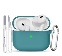 TNSNK for AirPods Pro 2nd/1st Case, Silicone Shockproof Protection Case with Clean Kit & Keychain, Support Wireless Charging - Denim Blue