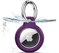 TNSNK Waterproof for Apple Airtag Holder Case with Lock, Airtag Pendant Key Ring Case with Keychain for Luggage/Bicycles/Pets