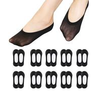 TNSOYCA 10 Paia Calzini Fantasmini Donna, Calzini Invisibili Donna, Fantasmini in Fodera Ultra Bassa, per Tacchi alti Mocassini Sneaker Scarpe da Barca