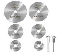 TNSRAY 8 Pezzi Dischi da Taglio per Dremel, Mini Lame per Seghe Circolari HSS, Dischi da Taglio, HSS Seghe Circolari Lame, Mini Utensili da Taglio per Tagliare Legno, Fibra di Vetro, Metallo Morbido
