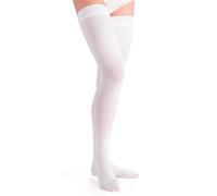 TNSRAY Antitrombo calze autoreggenti punta aperta per degenza antiembolismo K1 compressione graduata 18-21 mmHg, Calze autoreggenti medicali antitrombo a compressione, Calza antitrombo Coscia,Taglia:M