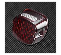 TNTGEBFVBG Fanale Posteriore Moto 12V Per Dyna Per Touring Per Sportster Wide Glide Faro Posteriore A LED Per Moto 12V Con Lente Fumé/rossa Luce Freno Tutto Tempo(Tail Light D)