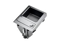 TNTGEBFVBG Universale Lattine Auto Portabevande per BMW E46 Serie 3 1999-2006 Vano Portaoggetti per Console Centrale Dell'auto con Portamonete E Portabicchieri 51168217953(Carbon Fiber 3)